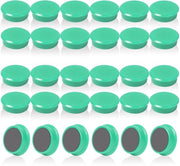 30 pacchi di magneti forti per lavagne e whiteboard - magneti rotondi per frigoriferi, decorativi mini magneti piccoli, magneti con forte aderenza per lavagne, pareti magnetiche, ufficio e scuola, magneti per lavagna (verde)