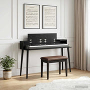 Scrivania studio Rovere Nero 152 x 36 x 19,5 cm 8006693