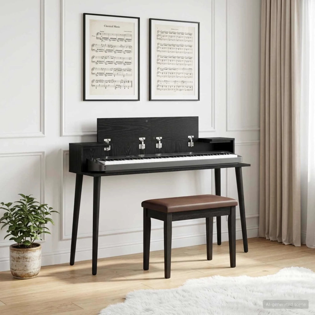 Scrivania studio Rovere Nero 152 x 36 x 19,5 cm 8006693