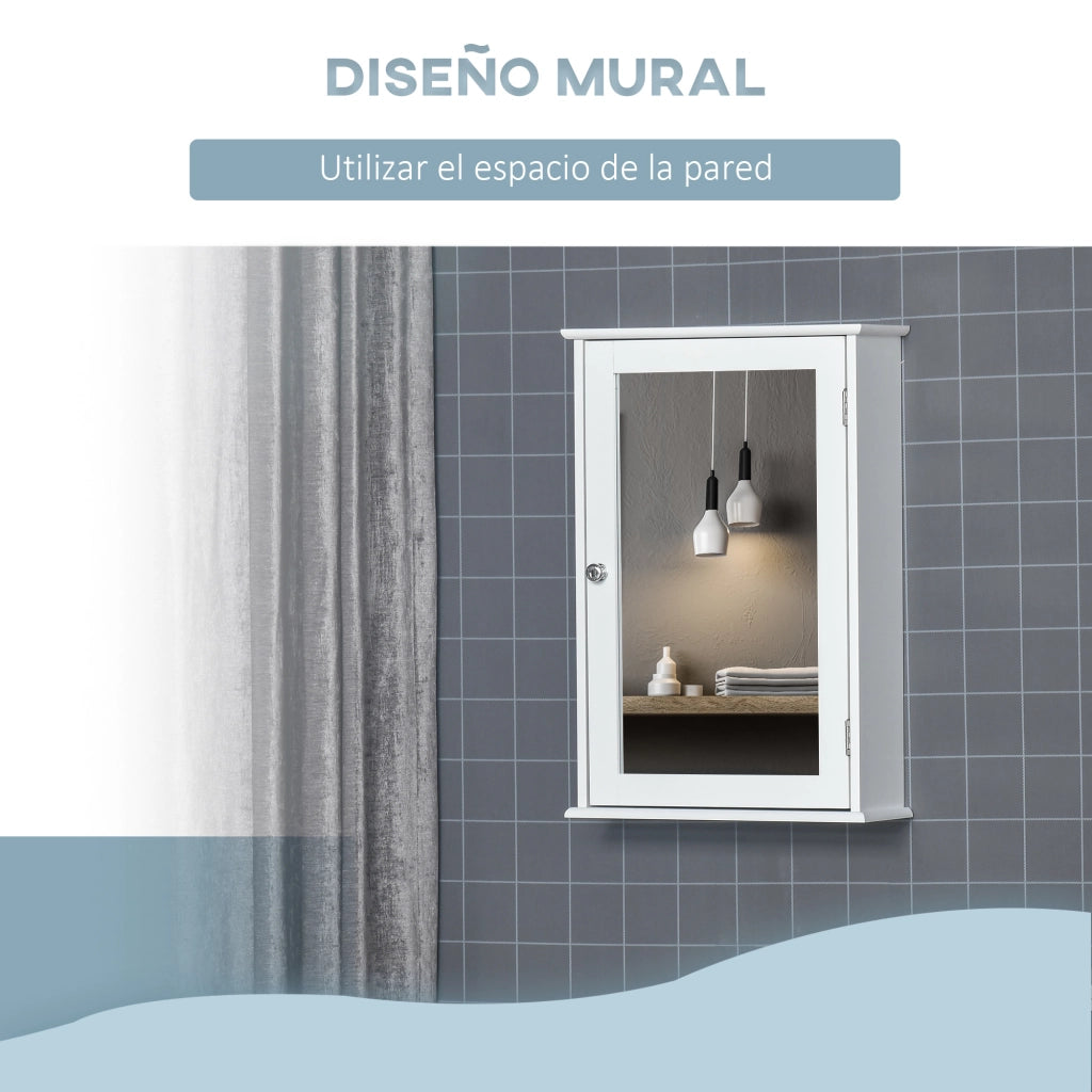 Armadio con specchio ¨C Zephmum ¨C Bianco 41x14x60 cm