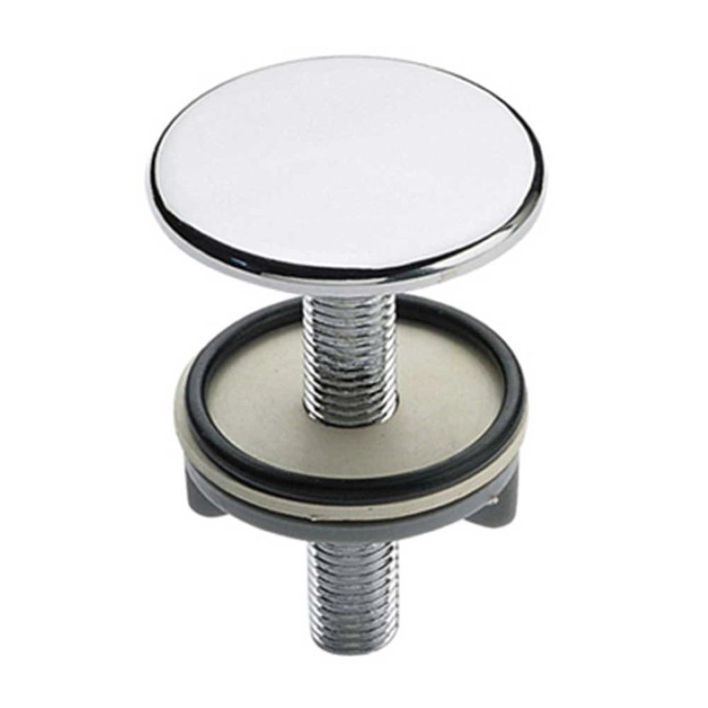 Copriforo Bombato Per Lavabo Ottone Cromato Da 50 Mm Set 5 Pezzi - Idrobric