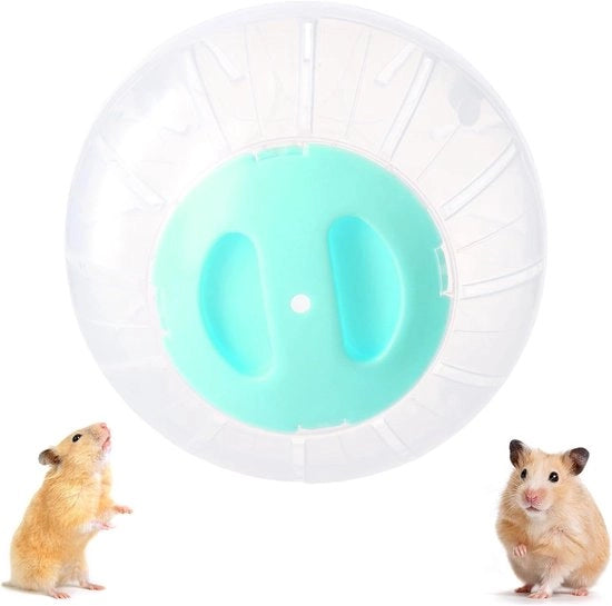 Giocattoli per animali domestici - Giroscopio per Hamster nano - Giroscopio trasparente - 14.5cm - Blu