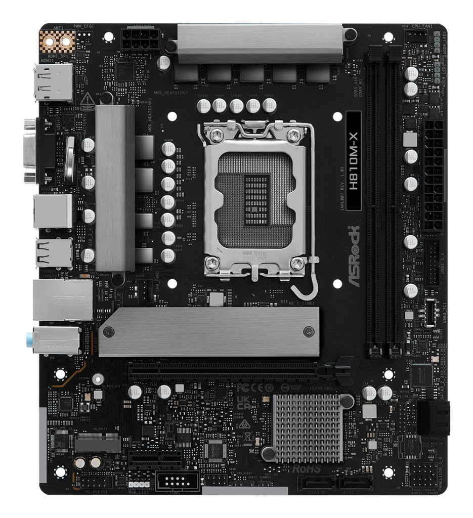 Mb asrock h810m-x ddr5 st1851 - 90-MXBS40-A0UAYZ