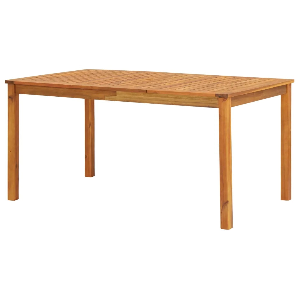 Set da Pranzo per Esterni con Cuscini in Legno Massello Acacia 3120460