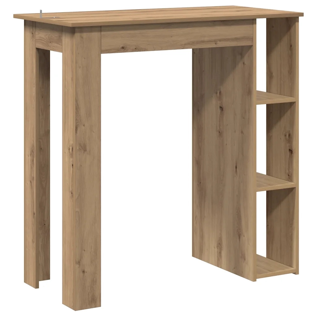 Tavolo Bar Ripiano Rovere Artigianale 102x50x103,5cm Truciolato 856761