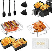 Set di accessori per forno a microonde a aria calda a 109 pezzi - set di accessori per forno a aria calda a doppia camera - compatibile con AF400EU AF300EU - 76L-95L magnetron piatto