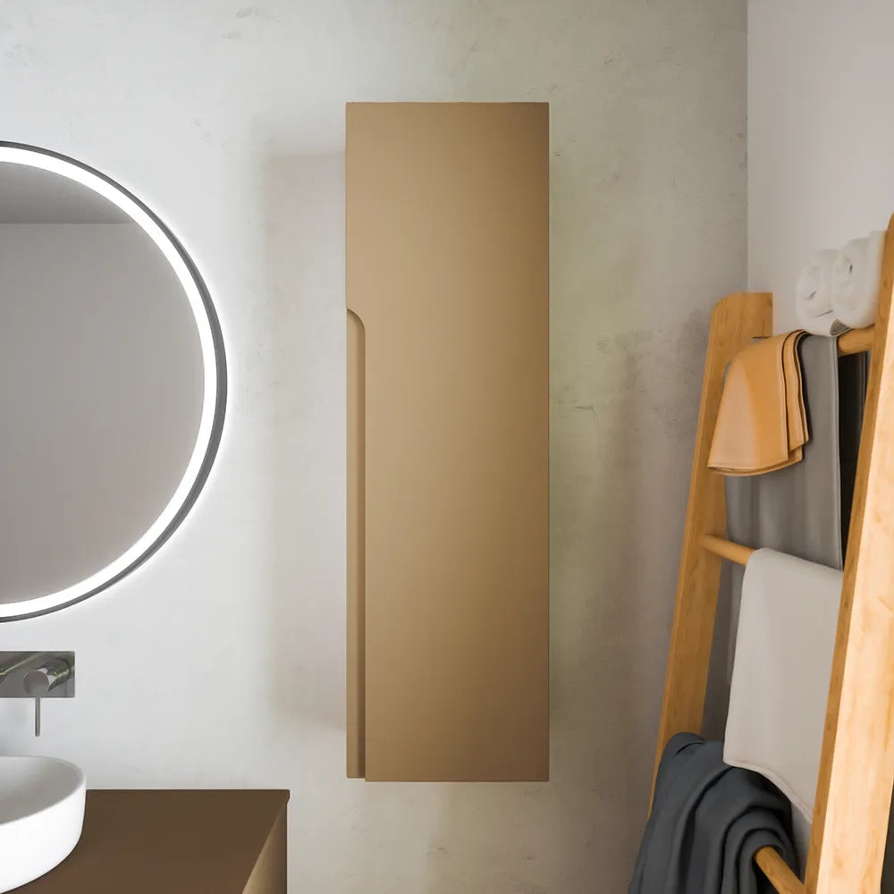Colonna bagno sospesa altezza 100cm sabbia opaco reversibile | Ardenne