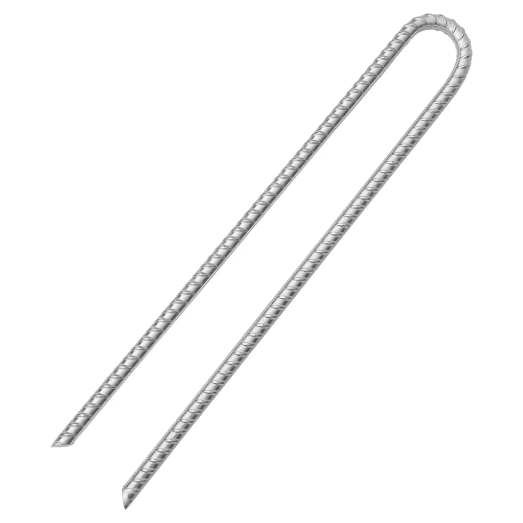 Picchetti Tenda 6pz a Forma di U 41,5 cm Ø12 mm Acciaio Zincato 4009349