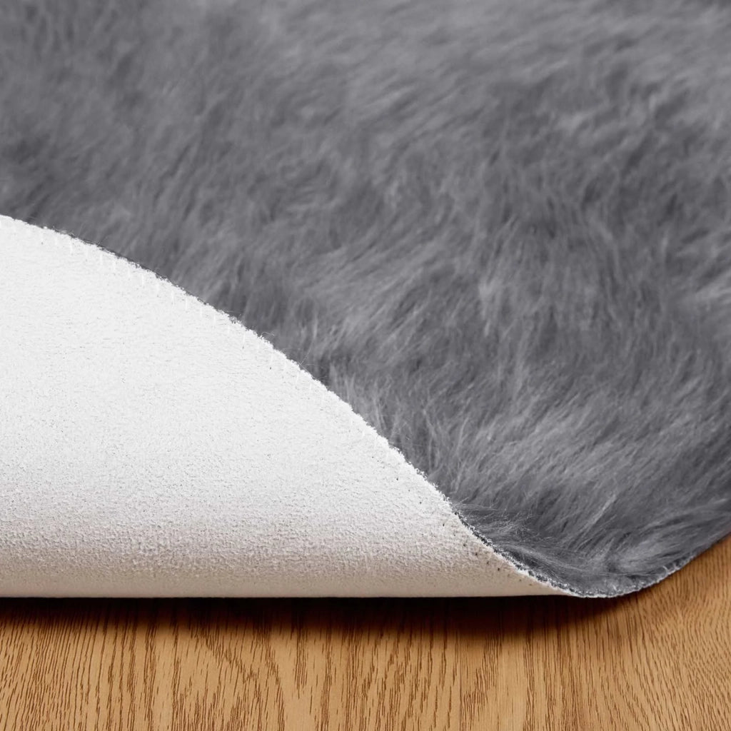 Tappeto in finta TAFALLA Antracite Ø 160 cm Poliestere 42021604