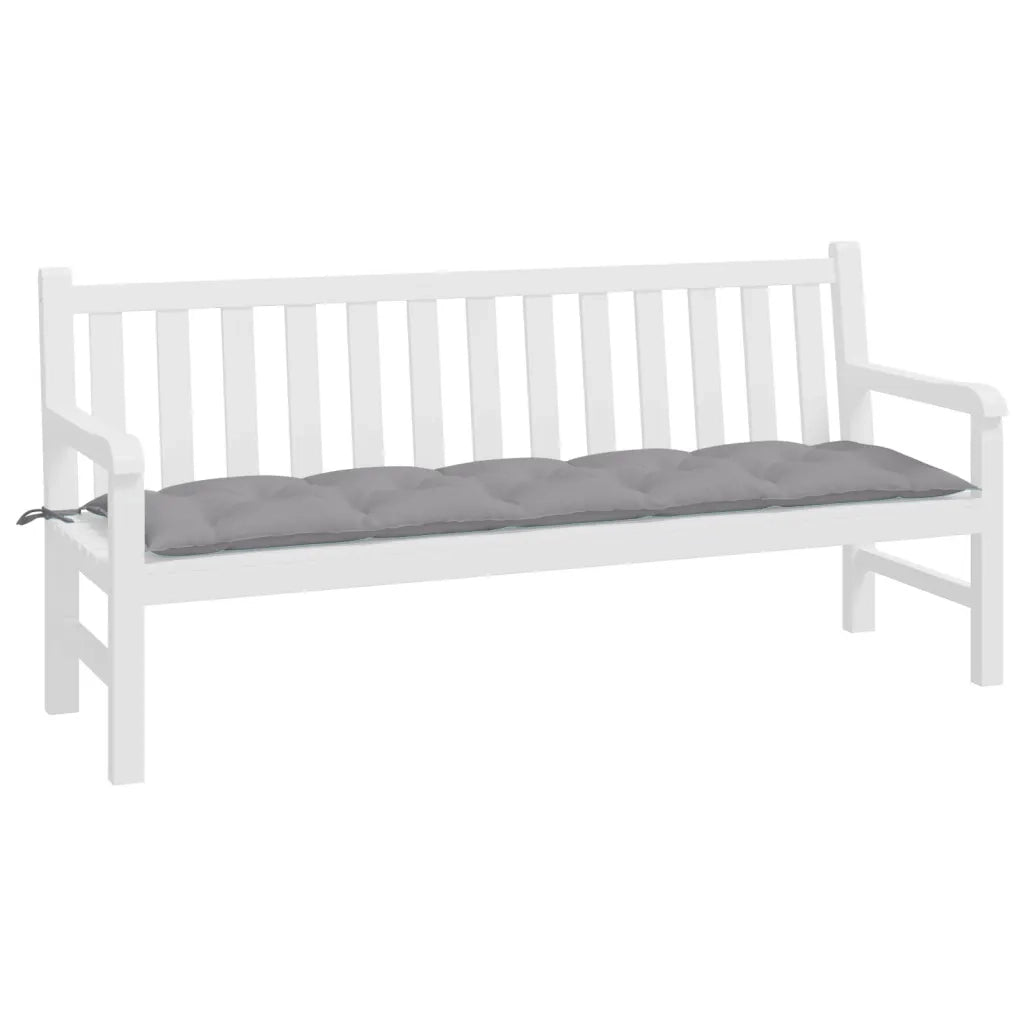 Cuscino per Panca Grigio 180x50x7 cm in Tessuto Oxford 361622