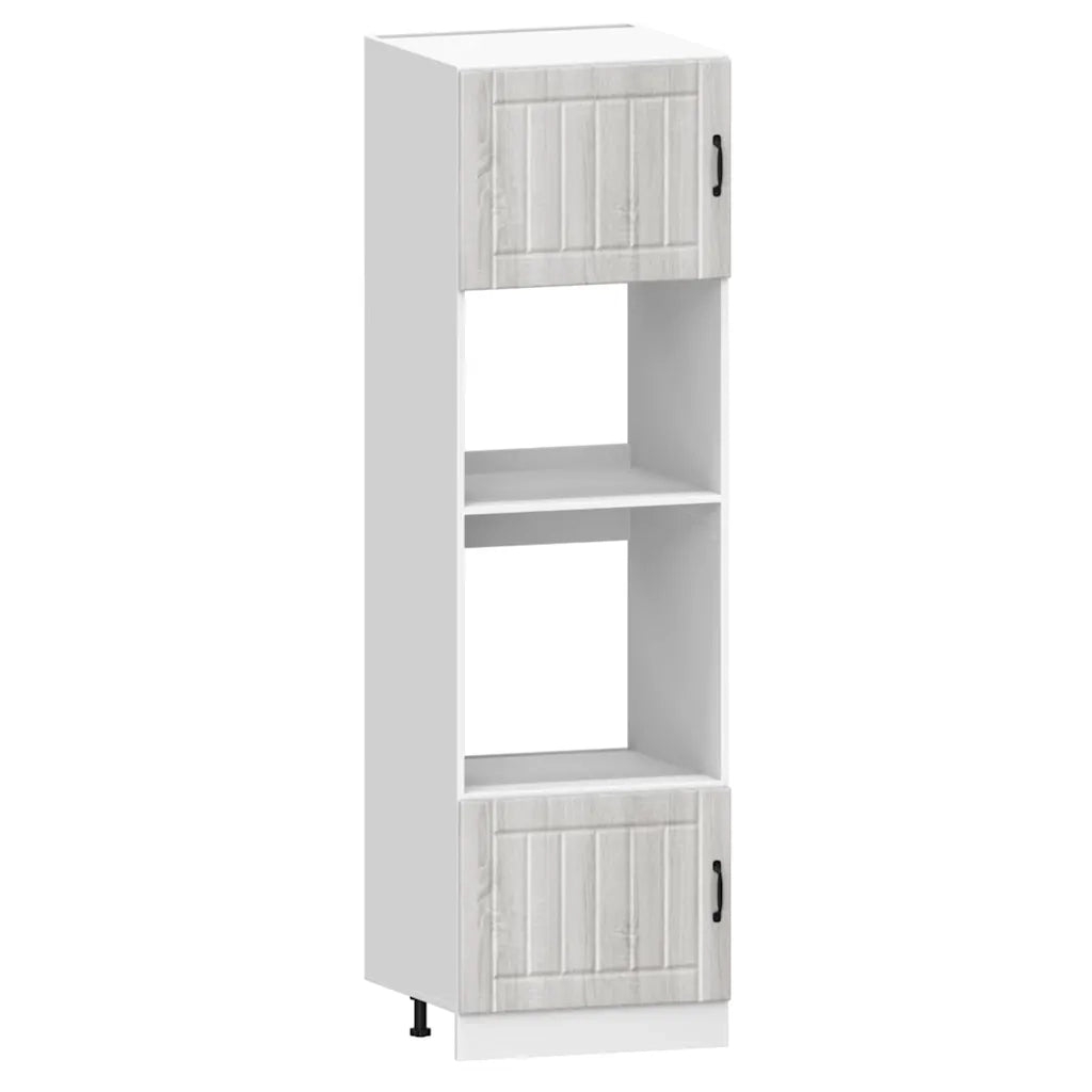 vidaXL Set Mobili da Cucina 7 pz Kalmar Grigio Sonoma in Truciolato