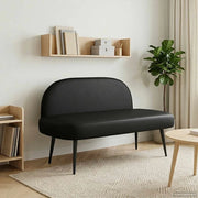 Panchina imbottita con schienale Nero 110 x 60 x 76 cm