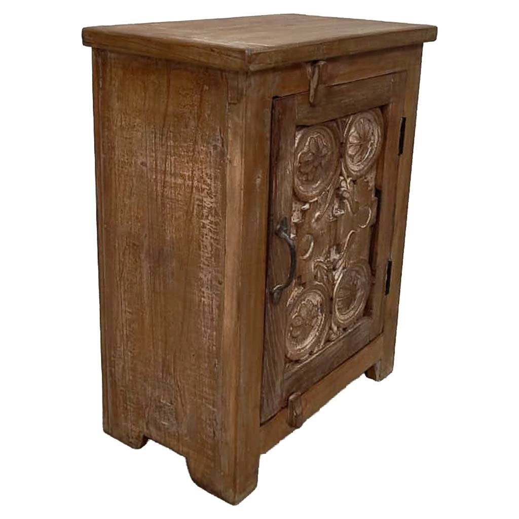 Comodino in legno fatto a mano48x28x66h cm