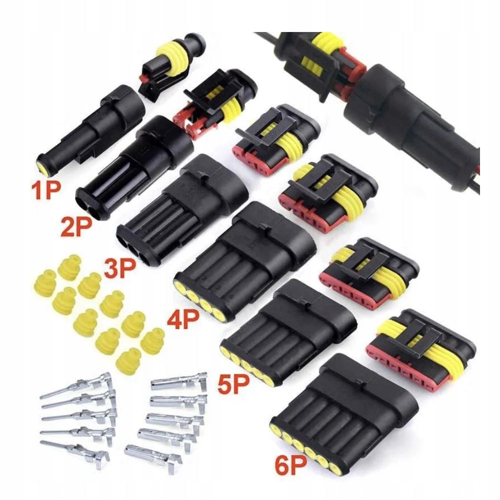 Set di Connettori Elettrici Ermetici – 708 Pezzi | IP67, 14A, 24V