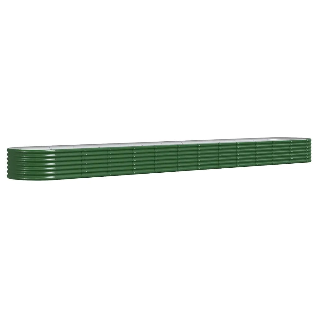 Letto Giardino Acciaio Zincato 512x80x36 cm Verde 318938