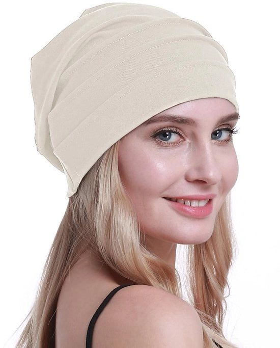 Cappello da Donna in Cotone - Leggero e Respirante - Cintura Elastica - Dettagli a Fiori Manuali - Ideale per l'Uso quotidiano