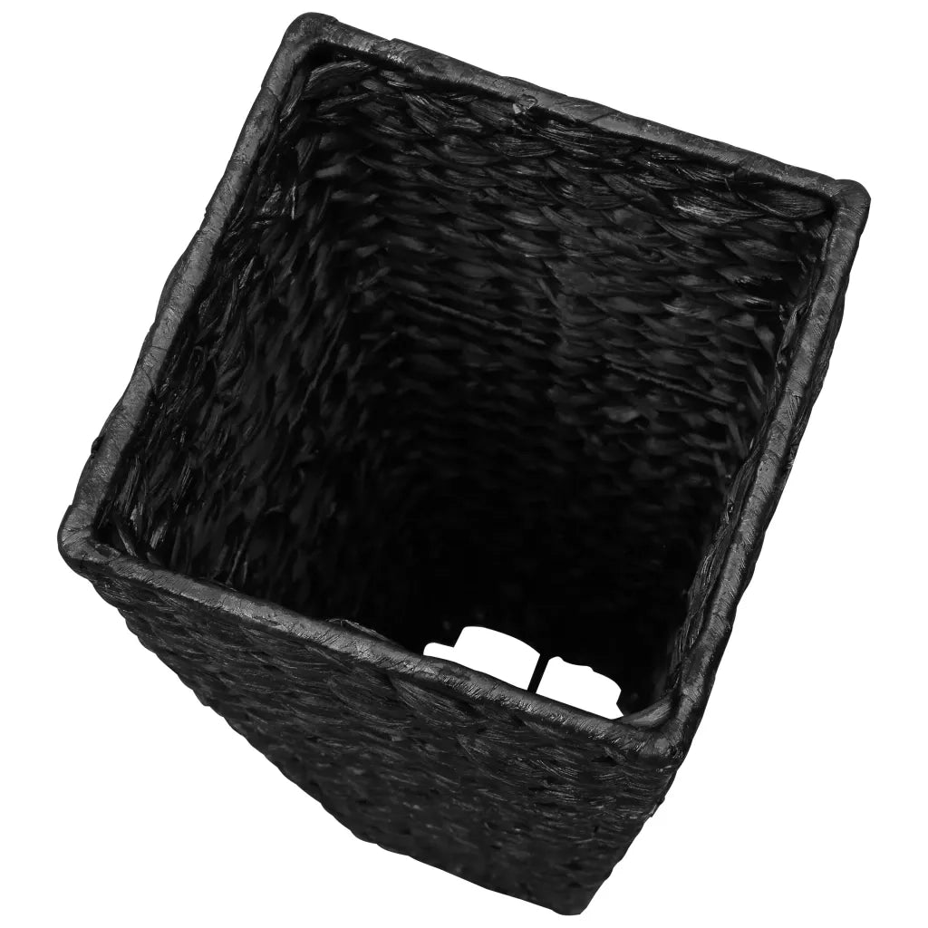 Letti Rialzati 3 pz in Giacinto Intrecciato Nero 45570