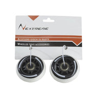 Coppia ruote bianche  70MM PU con cuscinetti ABEC7 per pattini in linea