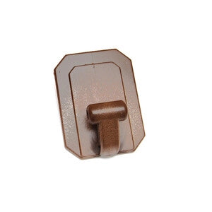 GANCIO ADESIVO GIGANTE PLASTICA MARRONE BL 1 PZ- DIESSE- 1,0 confezione