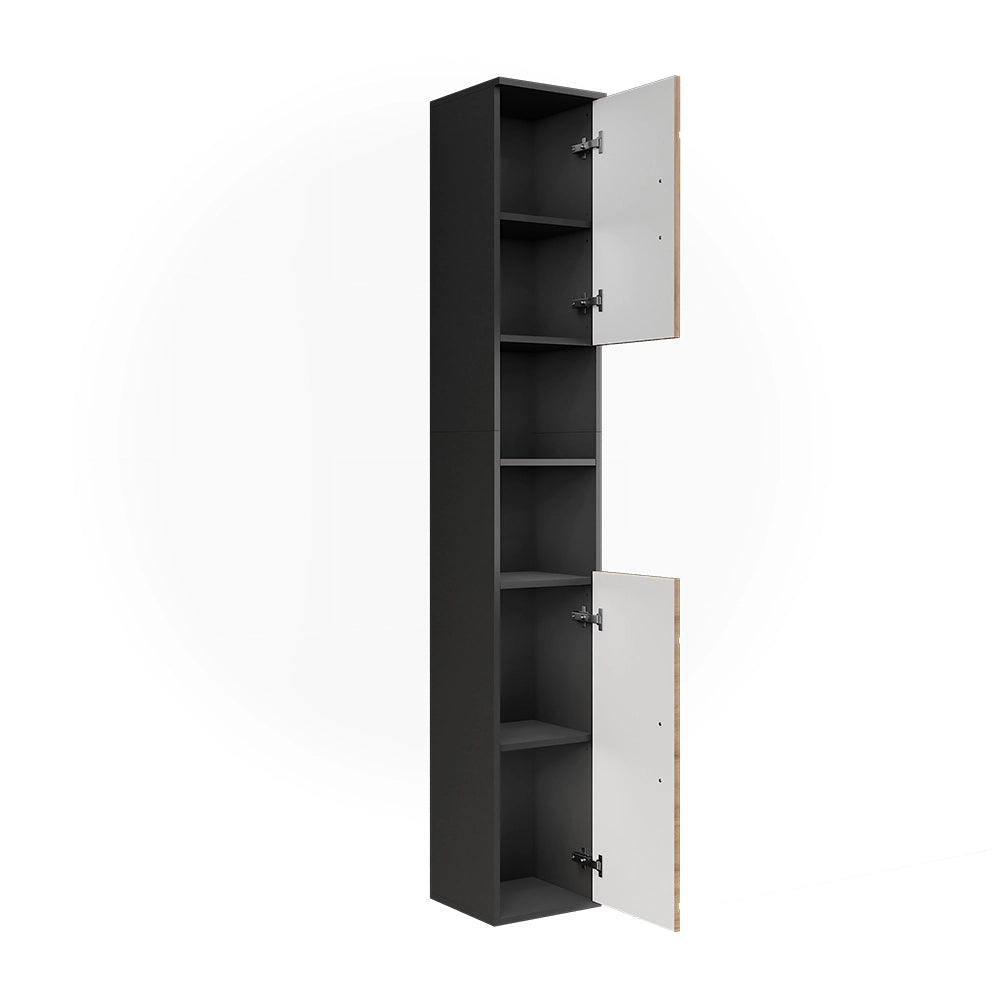 Vicco Mobile alto Antracite/Artisan 30 x 190 cm con 2 porte