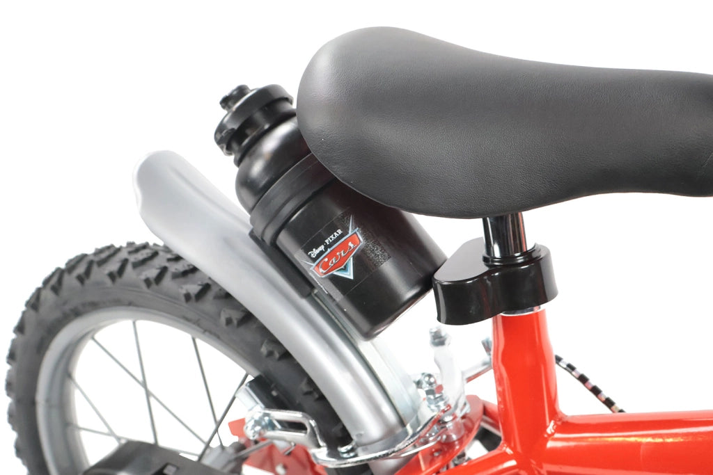 Bicicletta per Bambini 16" Disney Cars Freni Caliper e Stabilizzatori in Acciaio Hi-Ten Rosso