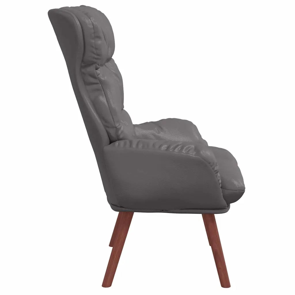 poltrona Grigio 69 x 74 x 93 cm Pelle Artificiale 42001874