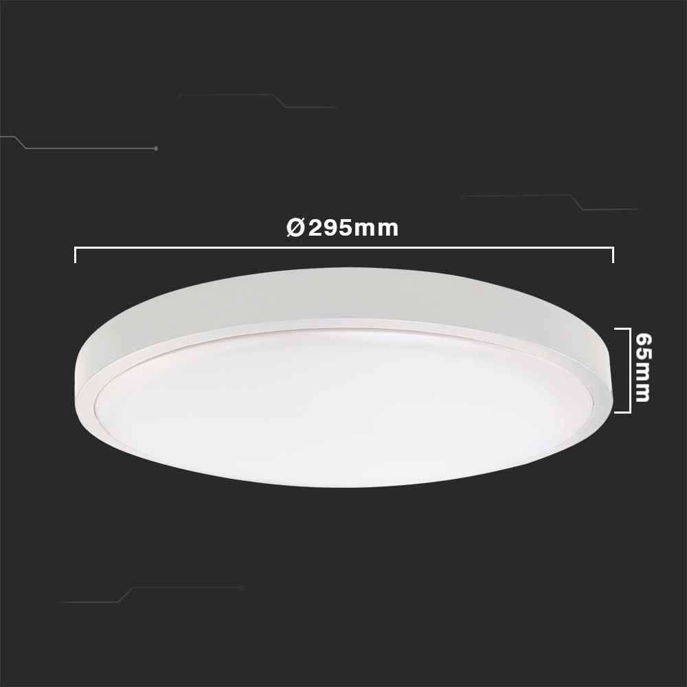 Plafoniera LED tonda 30cm 24W 4000K sensore V-TAC