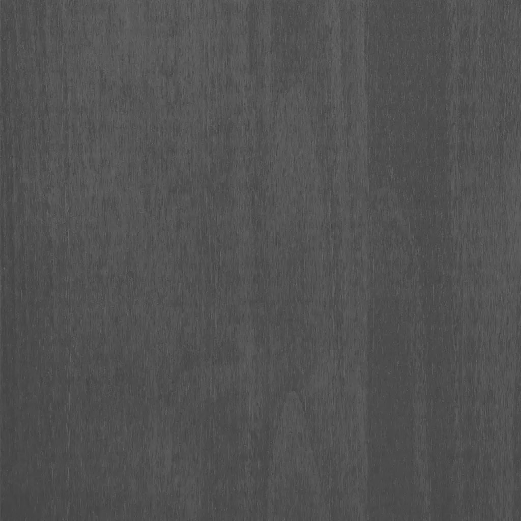 Armadio HAMAR Grigio Scuro 89x50x180 cm Legno Massello di Pino 340482