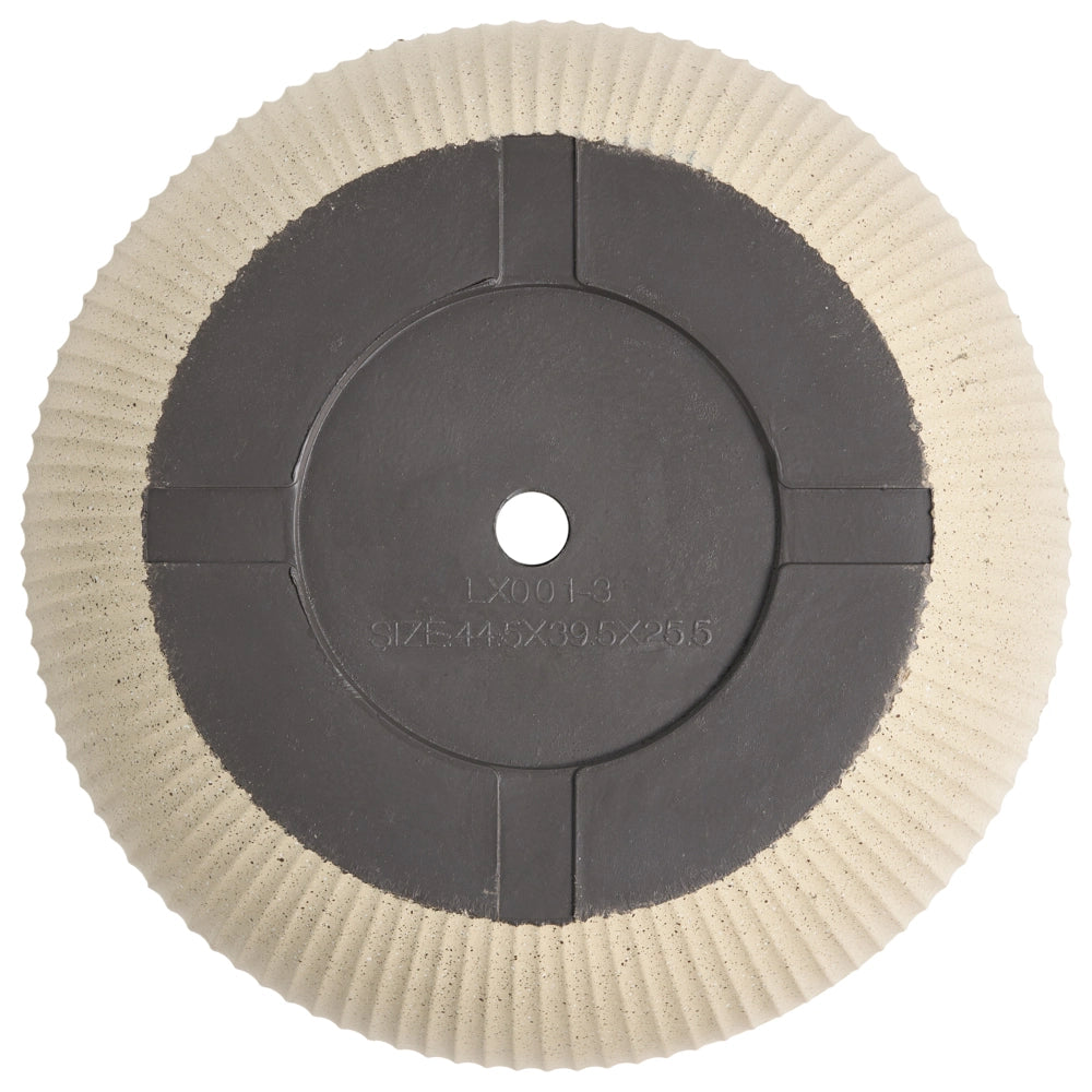 Set di 2 vasi da giardino grandi in materiale sintetico con effetto a coste per terrazzo, colore beige