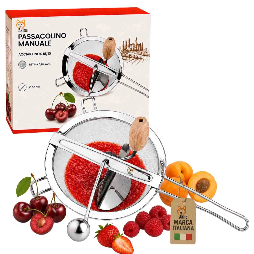 Akitaink Passacolino 20 cm Retina Fine per Marmellate e Farina