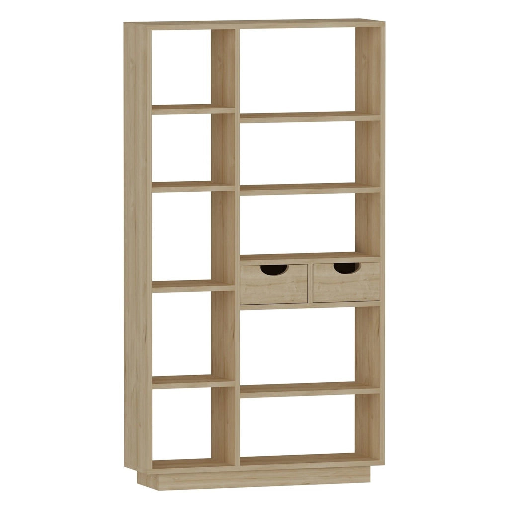 Biblioteca Imer, Libreria 8 Ripiani, 80x25x189h cm Marrone Rovere