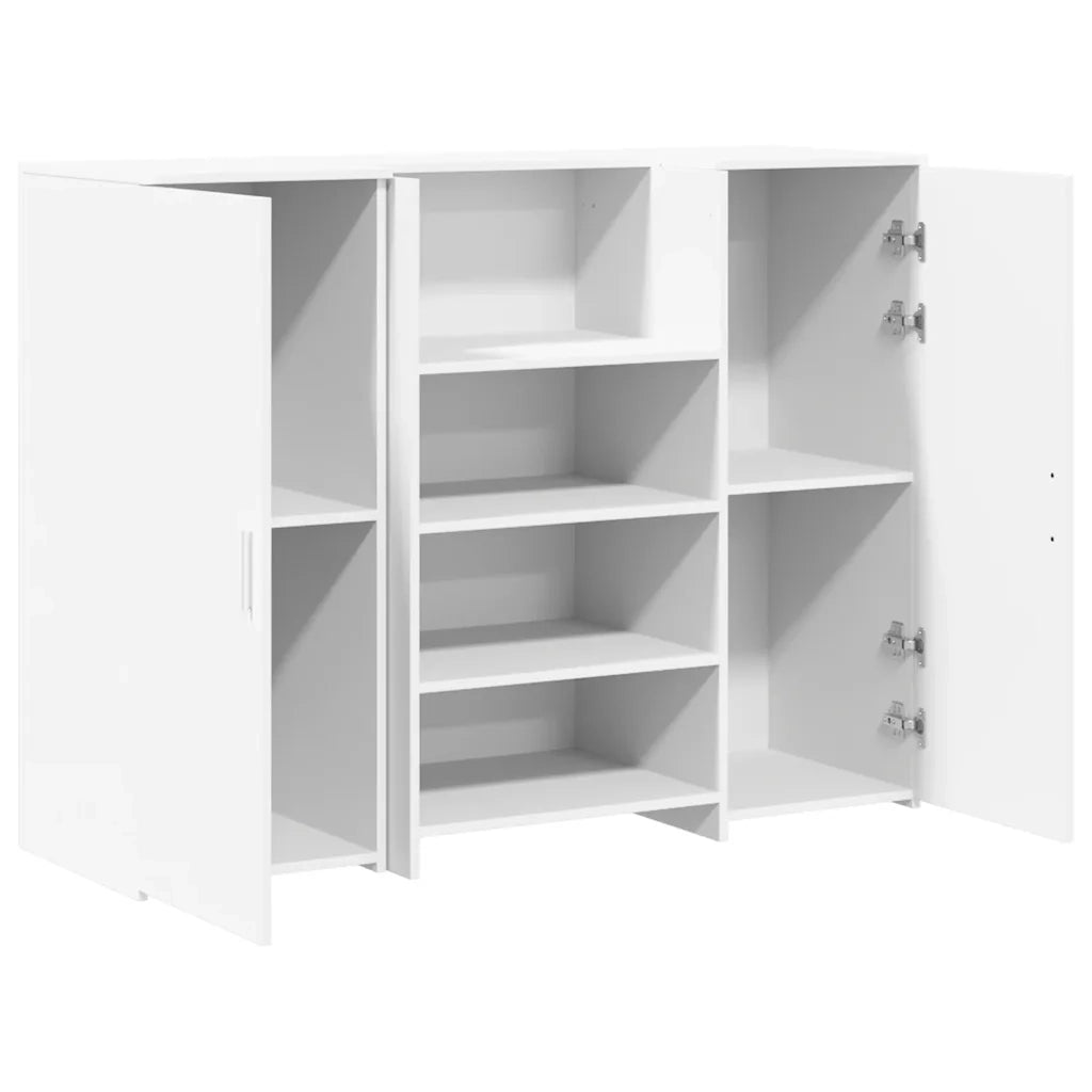 Banco Reception Bianco 135x50x103,5 cm in Legno Multistrato 3324187