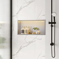 Mensola Bagno Led 30x60 Steel Brush