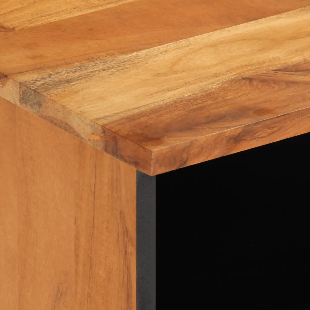 Mobile Porta TV 100x34x46 cm in Legno Massello di Acacia