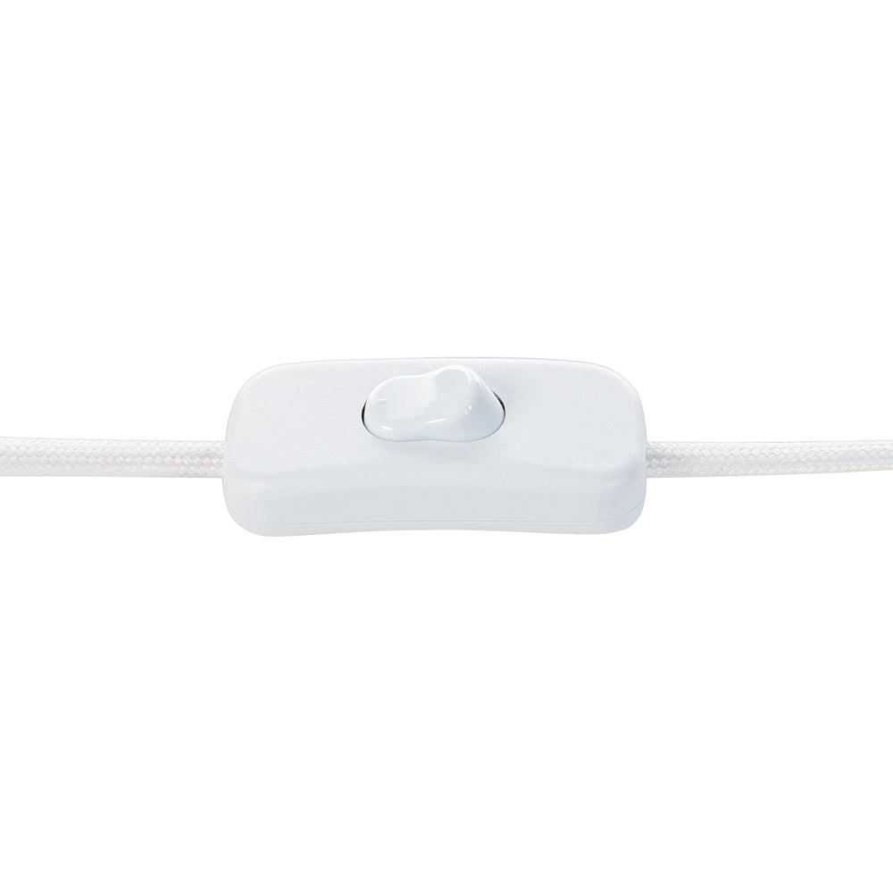 Lampada da tavolo da comodino Grigio Base in cotone e lino Tessuto Paralume a tamburo 30 cm Stile moderno Soggiorno Camera da letto