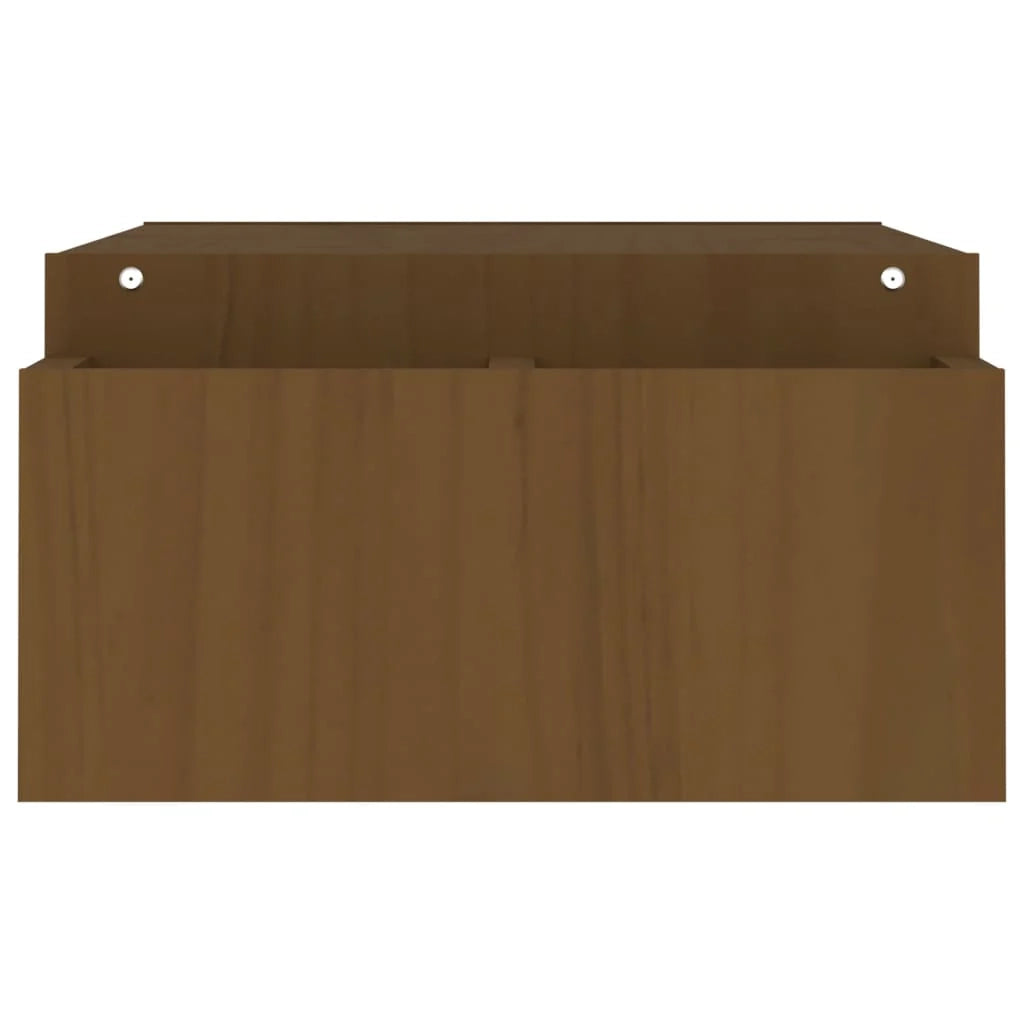 Supporto per monitor 100 x 27,5 x 15 cm in legno massello di pino marrone 02_0004430