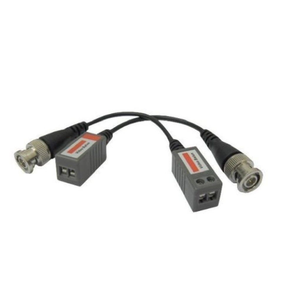 Trade Shop - Adattatore Video Balun Trasmettitori Utp Cat-5 Bnc 350 Metri Telecamera Morsetti -