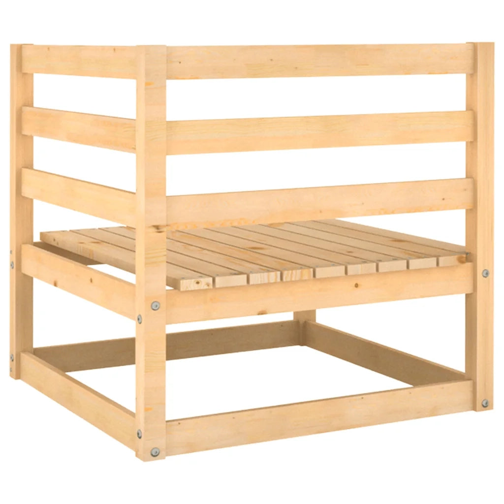 Divano da Giardino a 2 Posti con Cuscini Legno Massello di Pino 805730