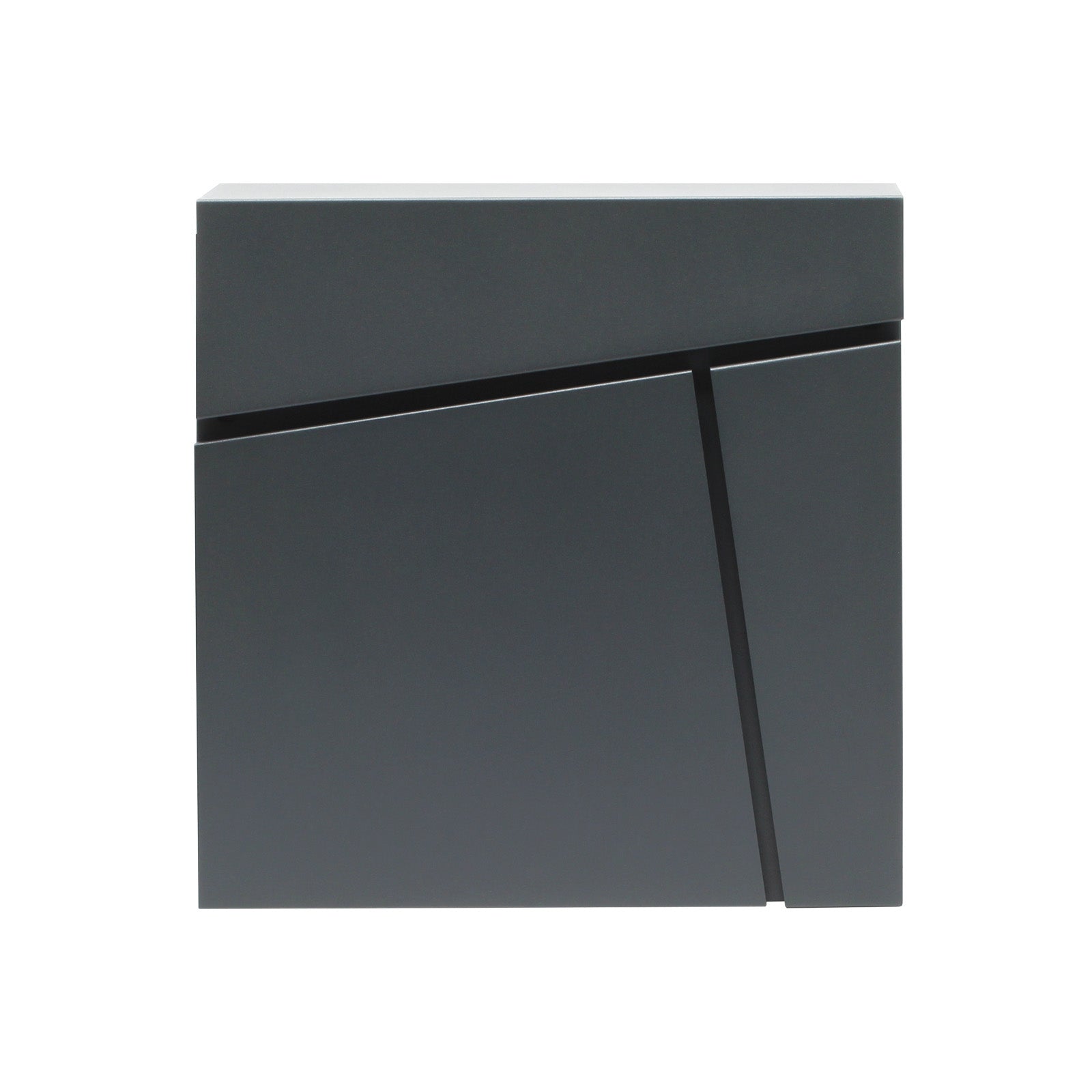 Cassetta postale con vano portagiornale V23 antracite 370 x 102 x 370 mm