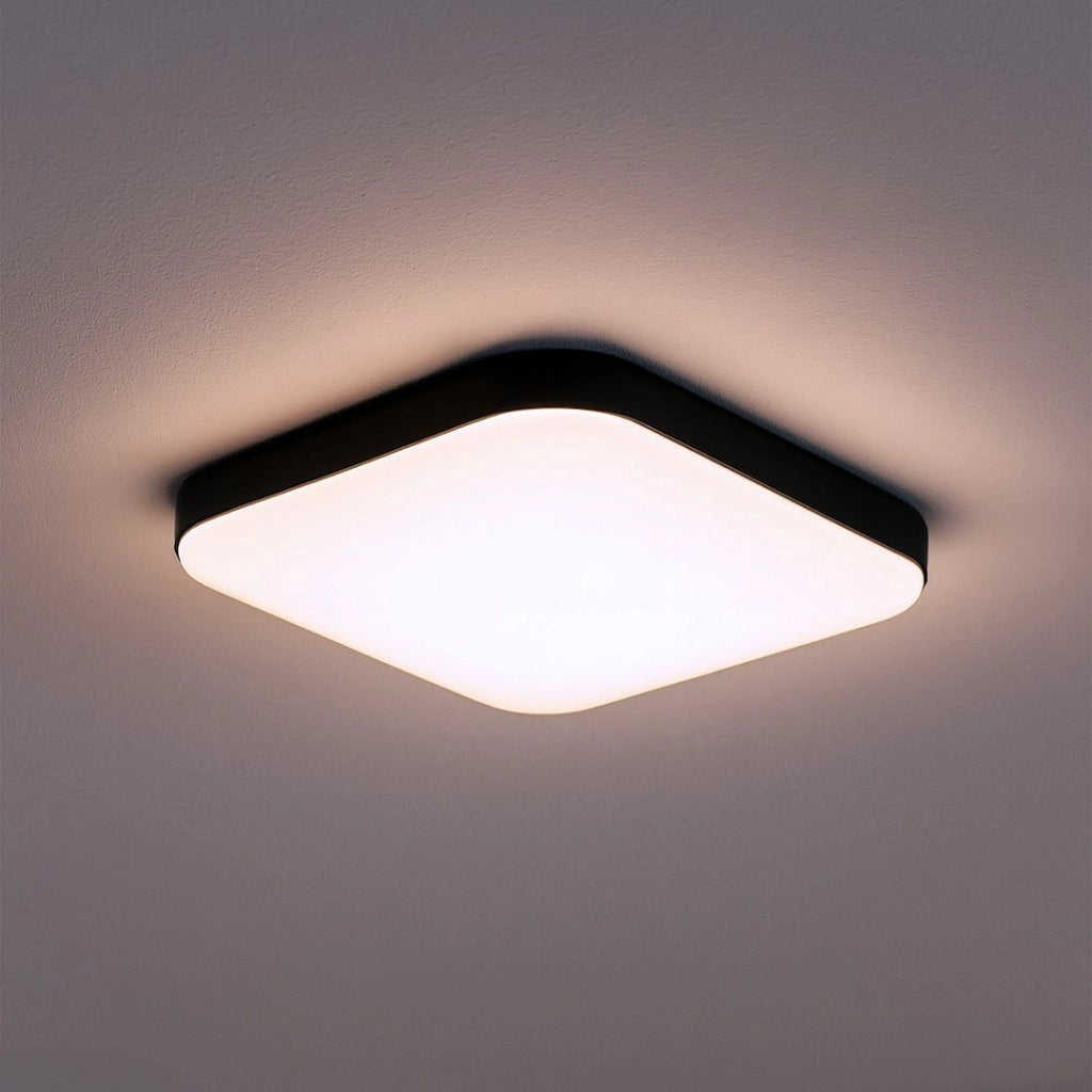 Plafoniera LED quadrata nera 26cm 11W 4000K NEMO Milagro