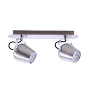 Plafoniera/Applique Italux Josie 2xGU10 nichel orientabile