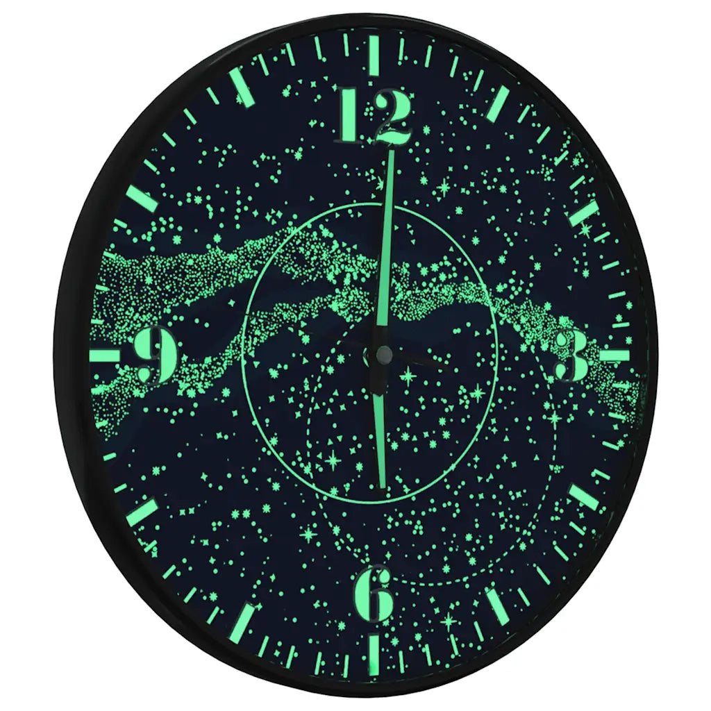 Orologio a Parete con Ore e Lancette Luminose Blu ?30 cm CFW6693765