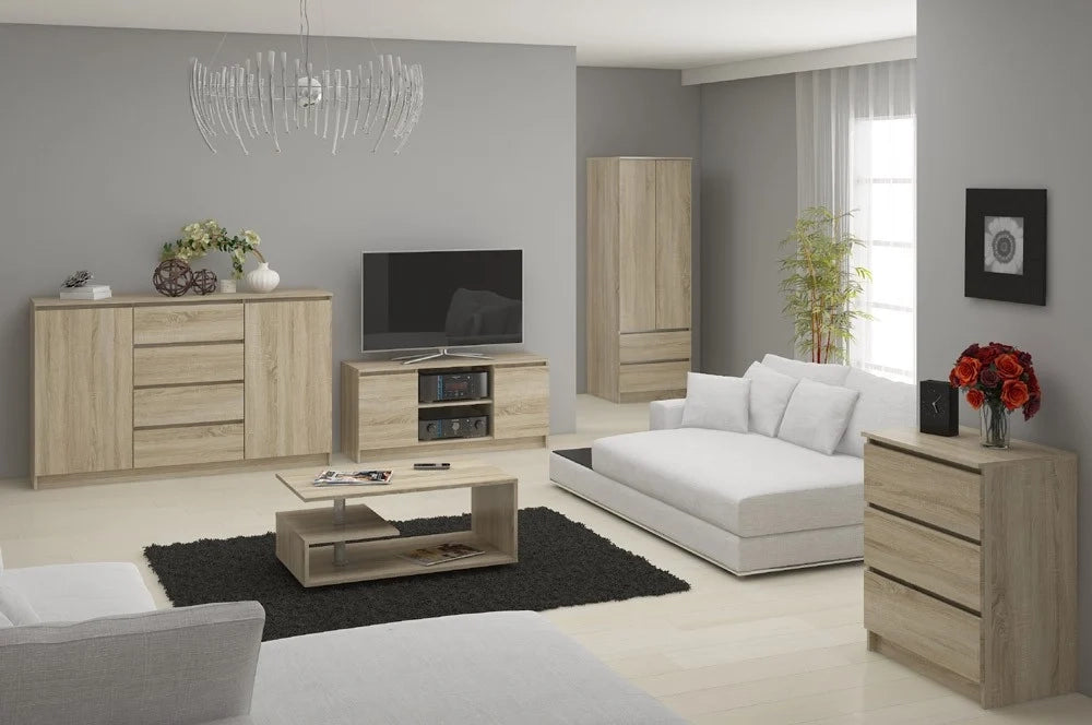Cassettiera AKORD K160 Sonoma Quercia 160 cm 6 cassetti 160x40x77 cm