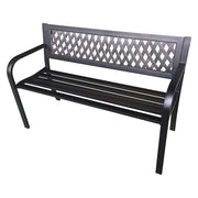 PANCHINA 'BORGARINO' cm. 119 x 50 x h.75 - nera  - LIF