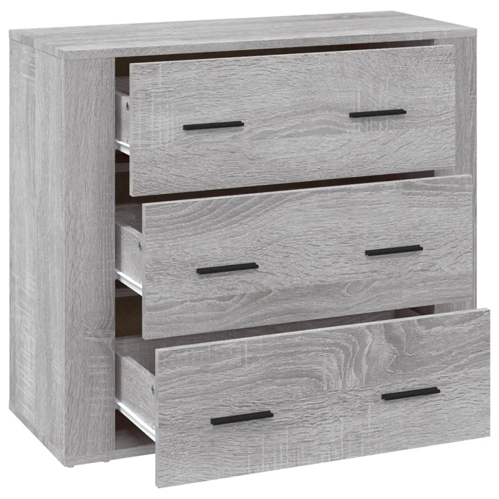 Credenza Grigio Sonoma 80x33x70 cm in Legno Multistrato cod mxl 27912