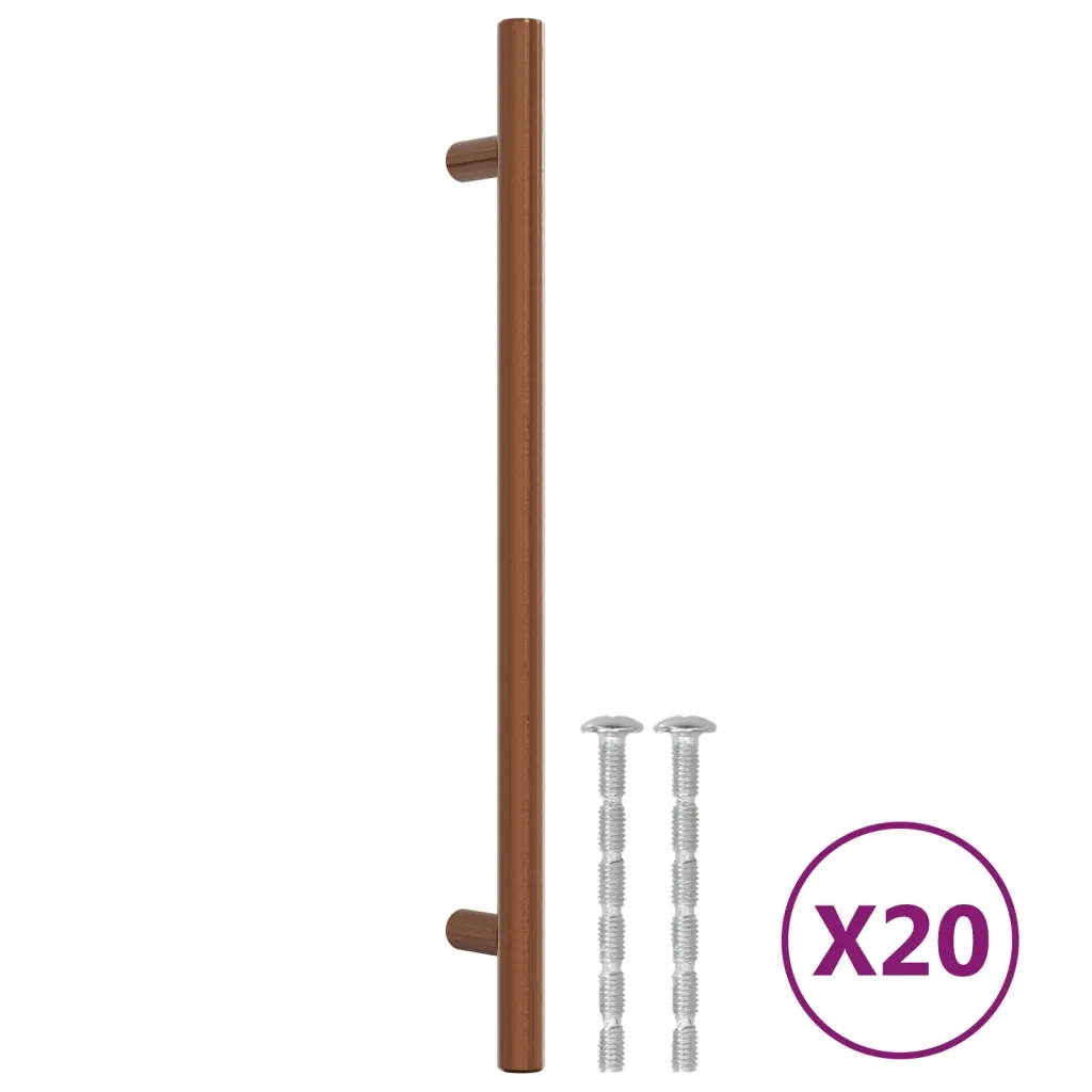 Maniglie per Mobili 20 pz Bronzo 192 mm in Acciaio Inox 3203615