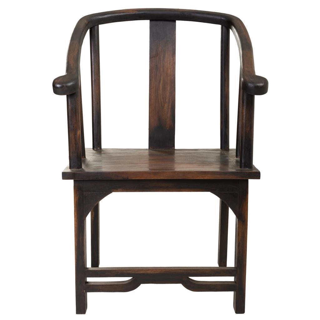 Poltrona in legno marrone di origine tailandese 58x50x103h
