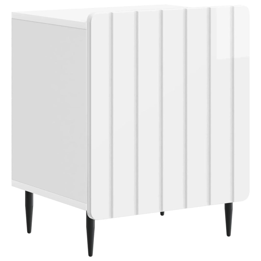 Armadio da Notte 2 pcs Bianco Lucido 43 x 34,5 x 52 cm 894344