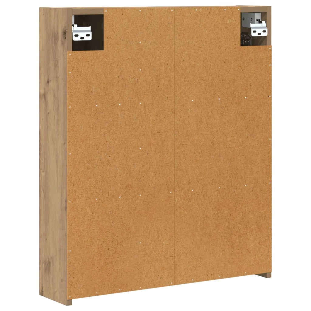 Mobiletto per specchio da bagno con porta Rovere Artigianale