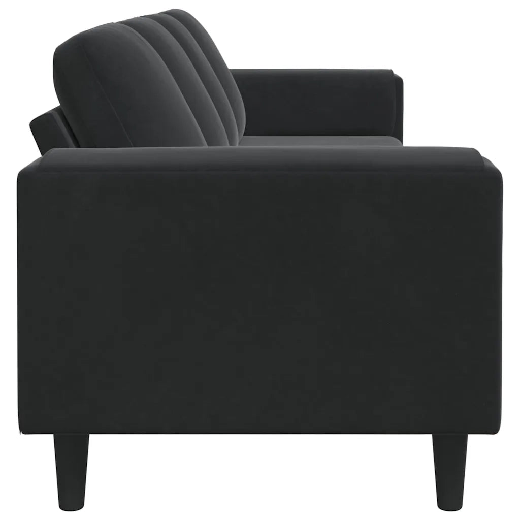 Divano per Soggiorno Nero 250 x 77 x 76 cm 3335096